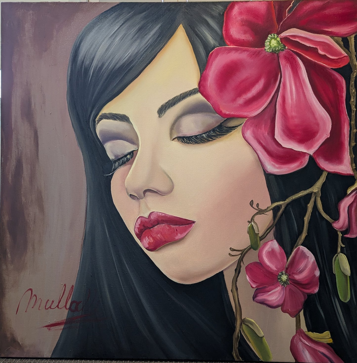 "Deep thoughts"oil on canvas (portrait)