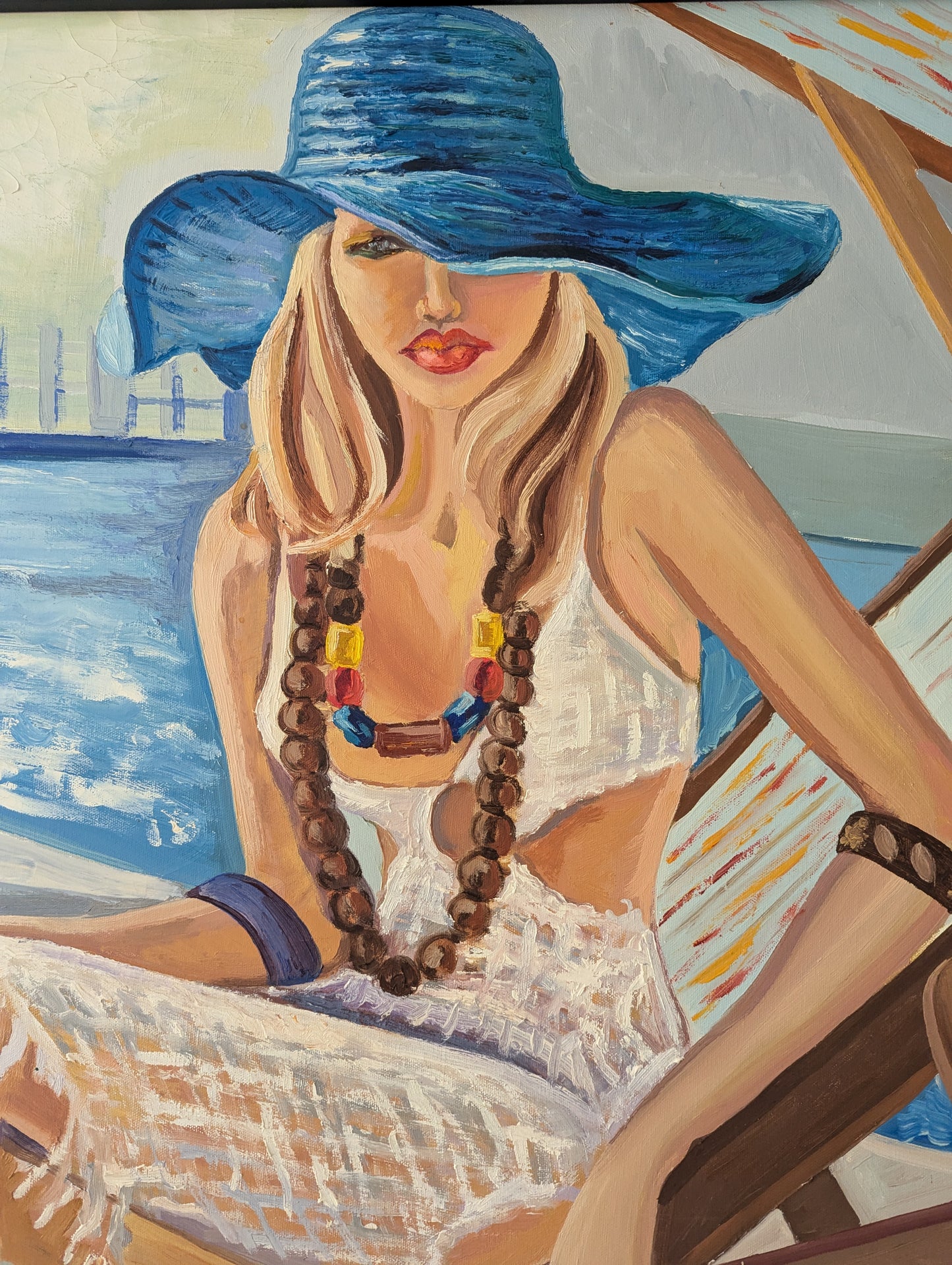 "At the Beach"Oil on Canvas