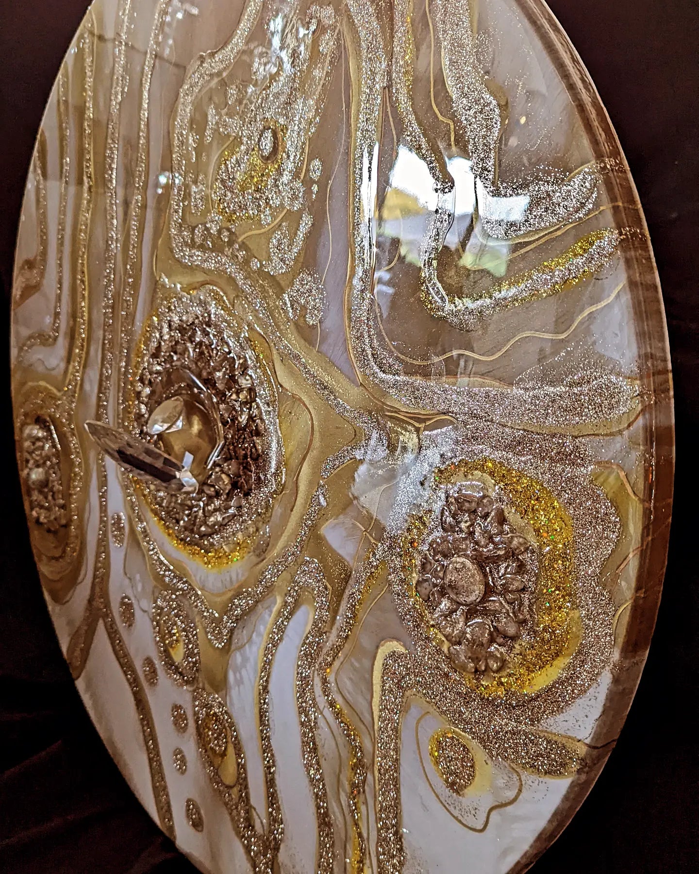 "Topaz"Wall Art in epoxy resin