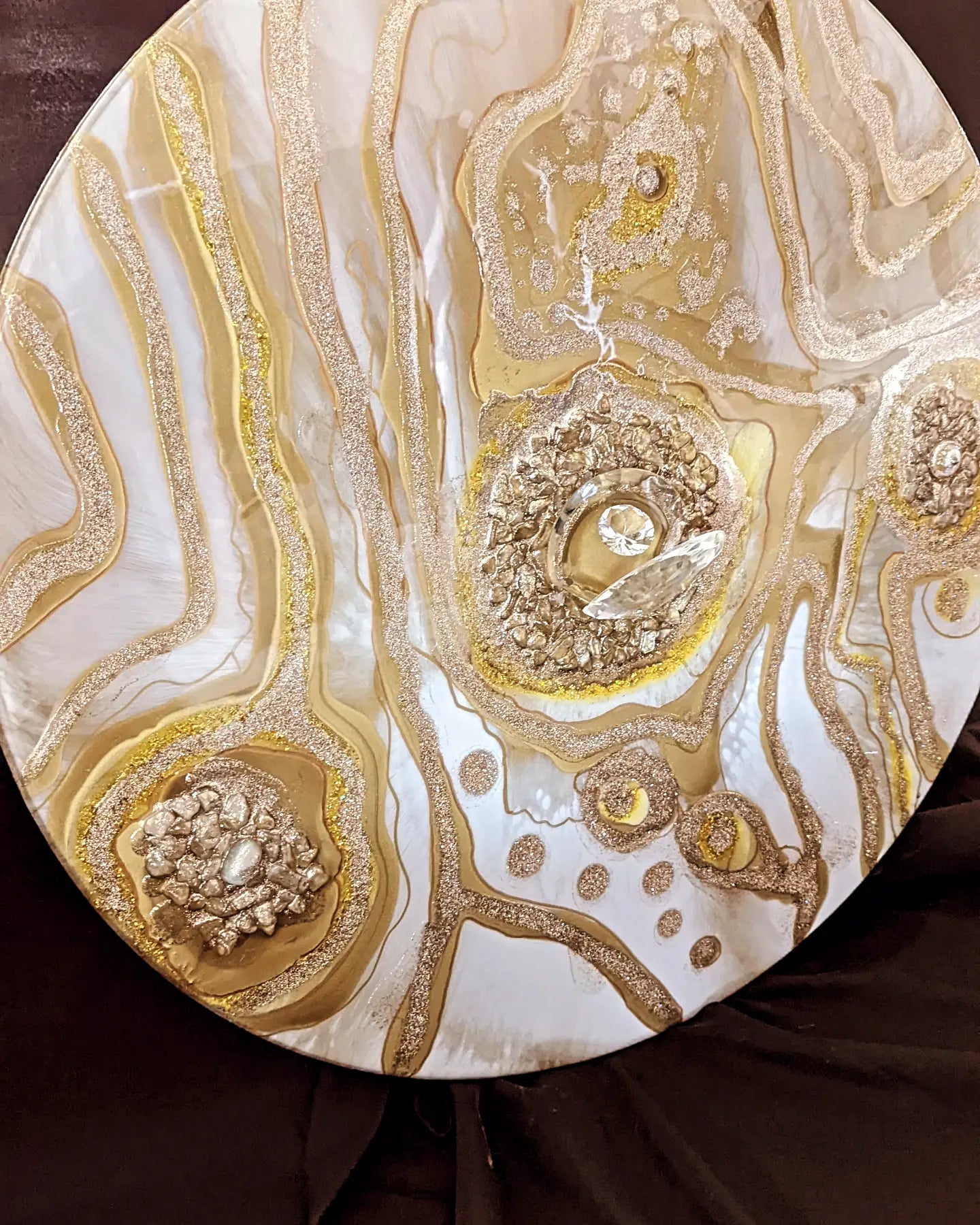 "Topaz"Wall Art in epoxy resin