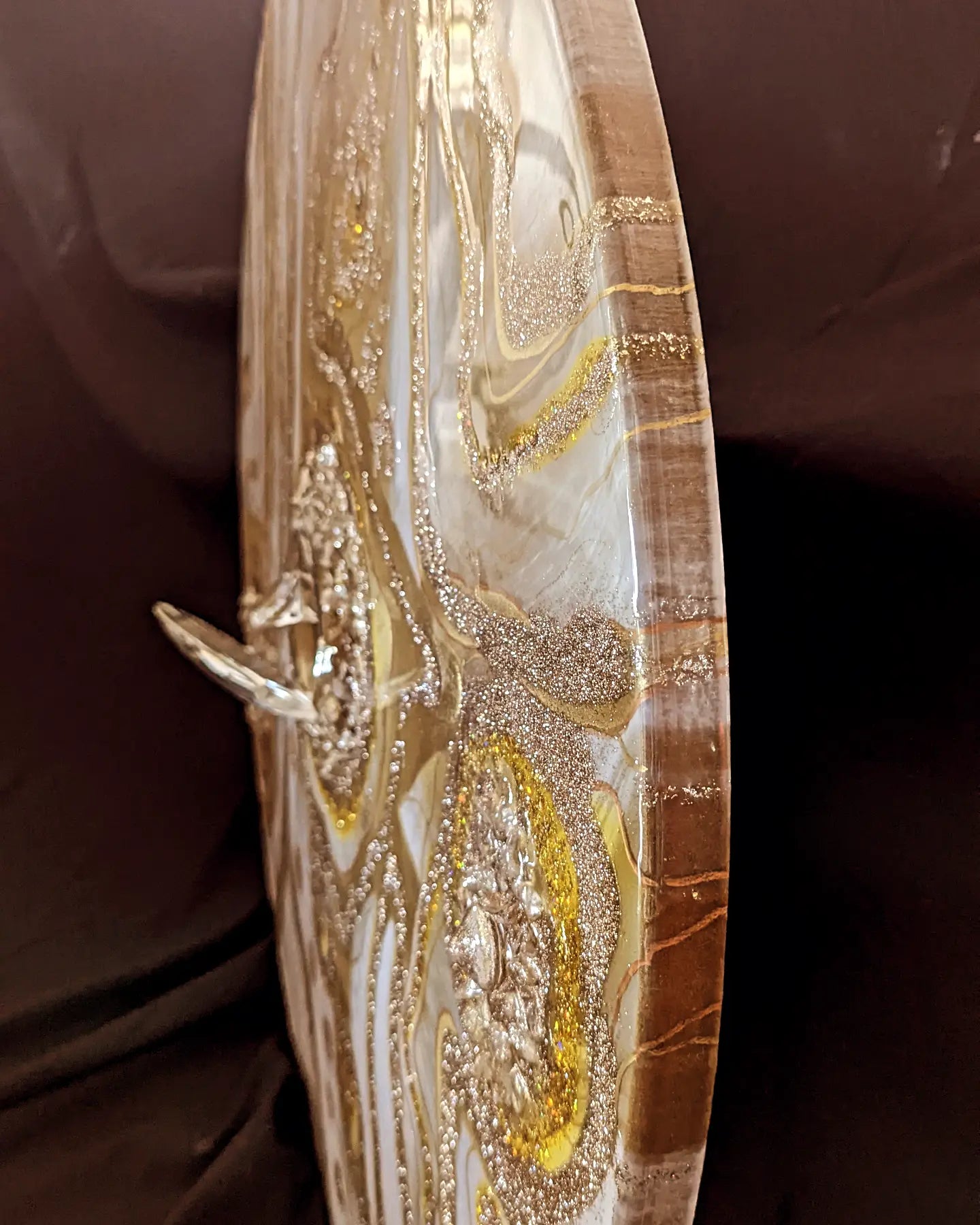 "Topaz"Wall Art in epoxy resin