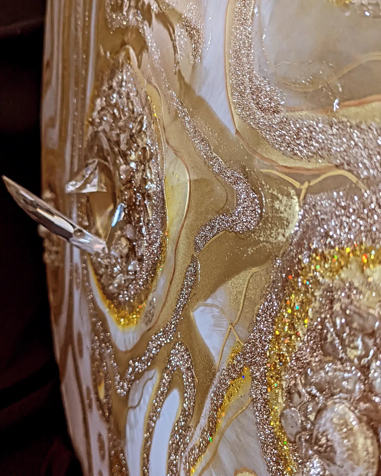 "Topaz"Wall Art in epoxy resin