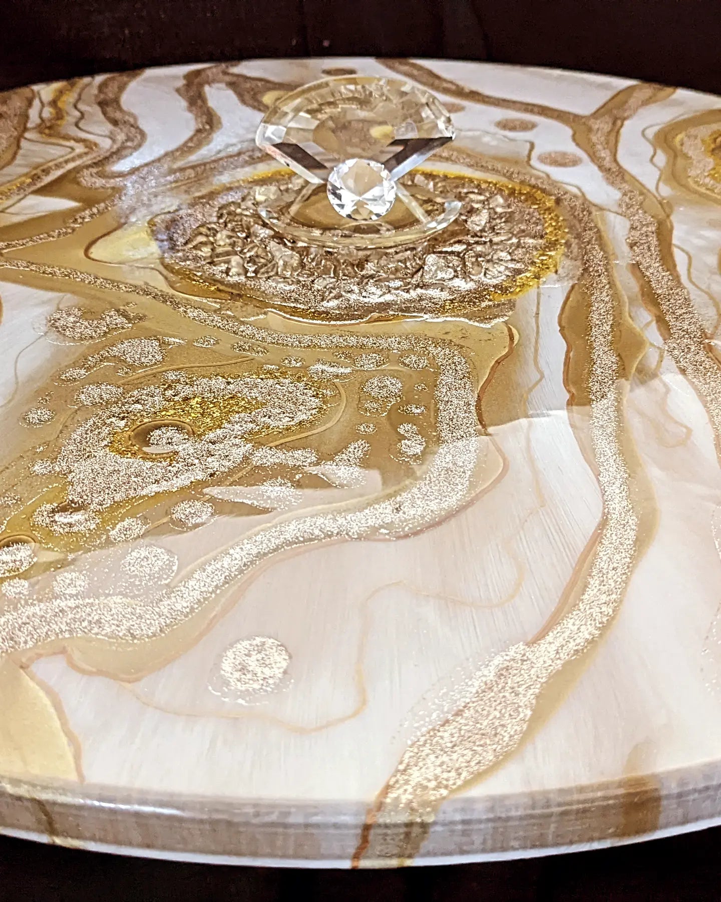 "Topaz"Wall Art in epoxy resin