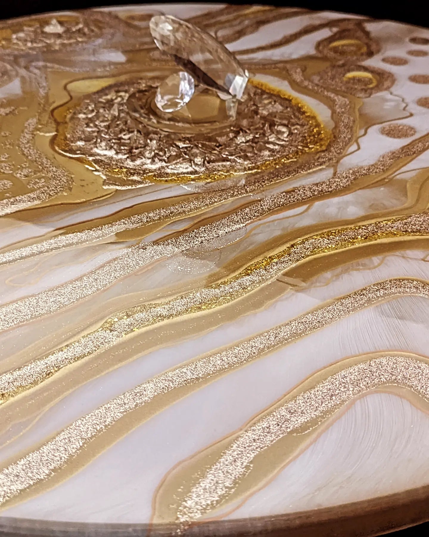"Topaz"Wall Art in epoxy resin