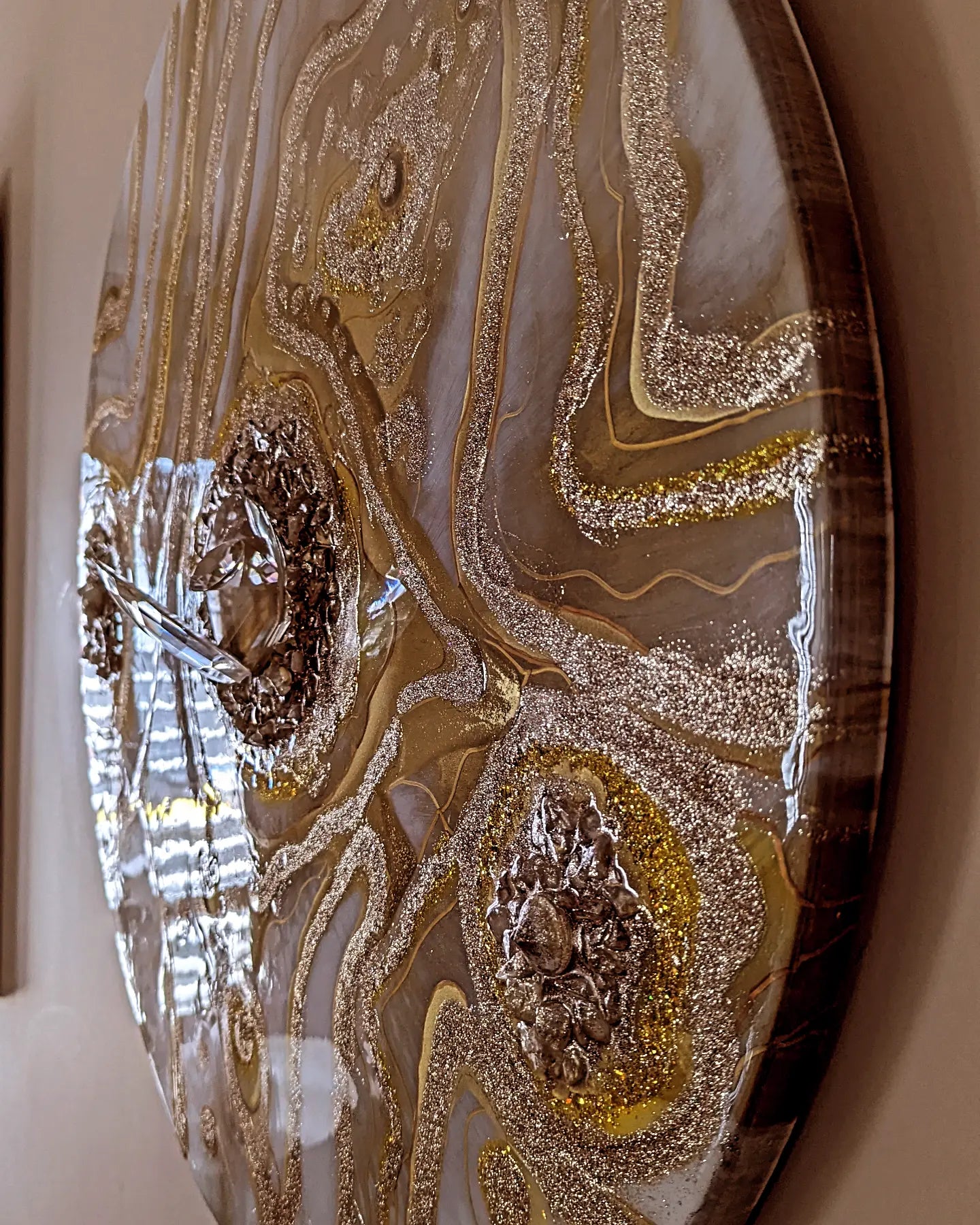 "Topaz"Wall Art in epoxy resin