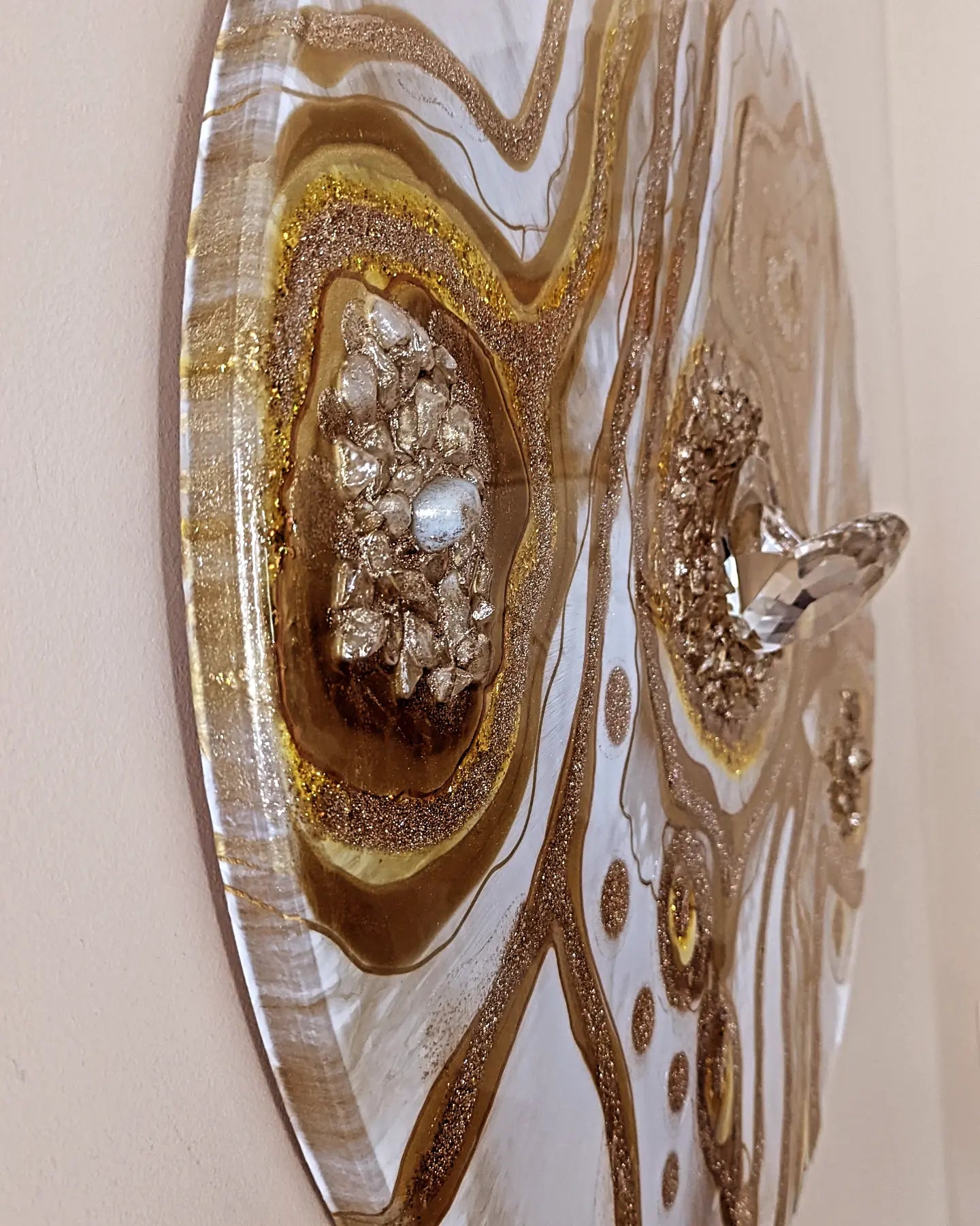 "Topaz"Wall Art in epoxy resin