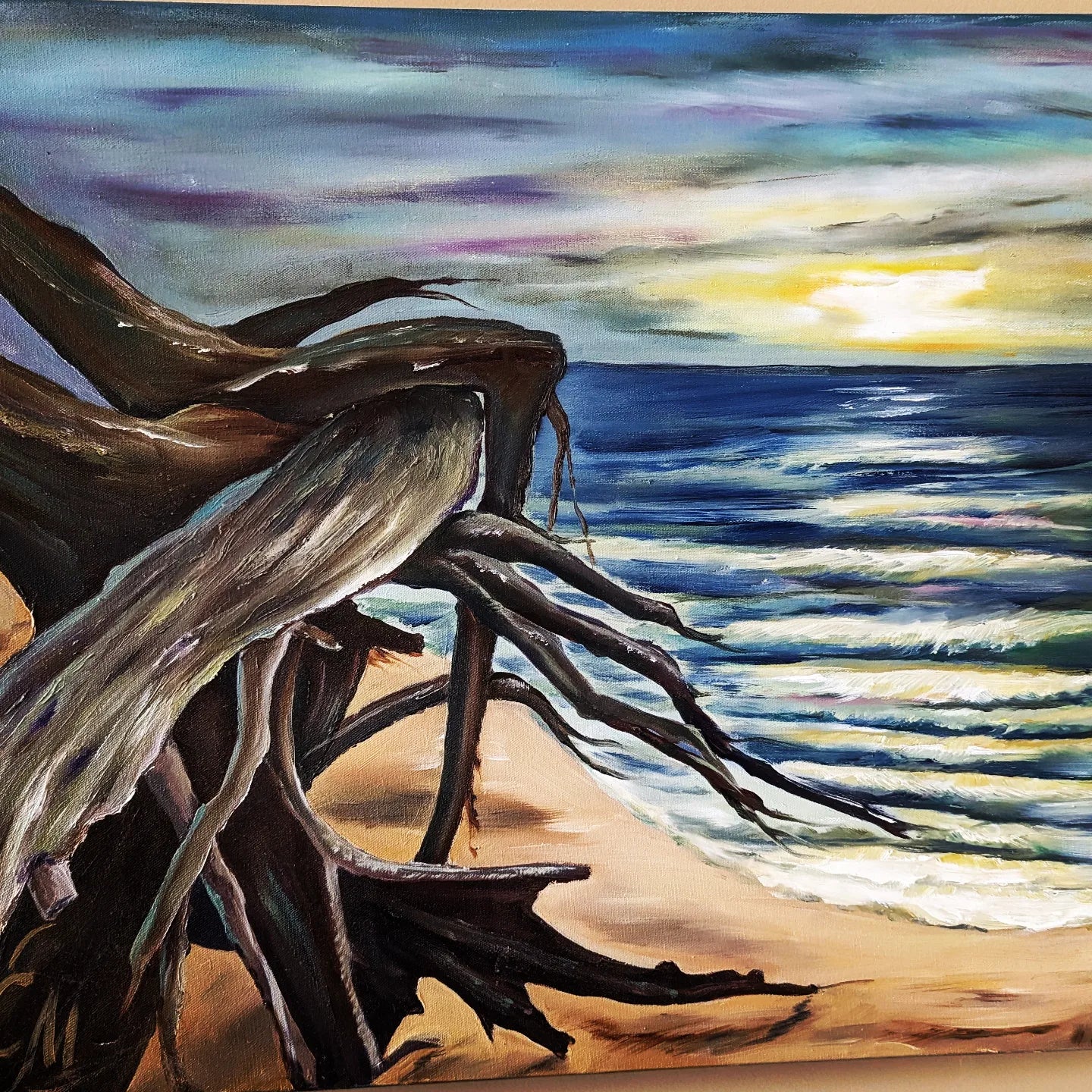 "Storm"Acrylic painting