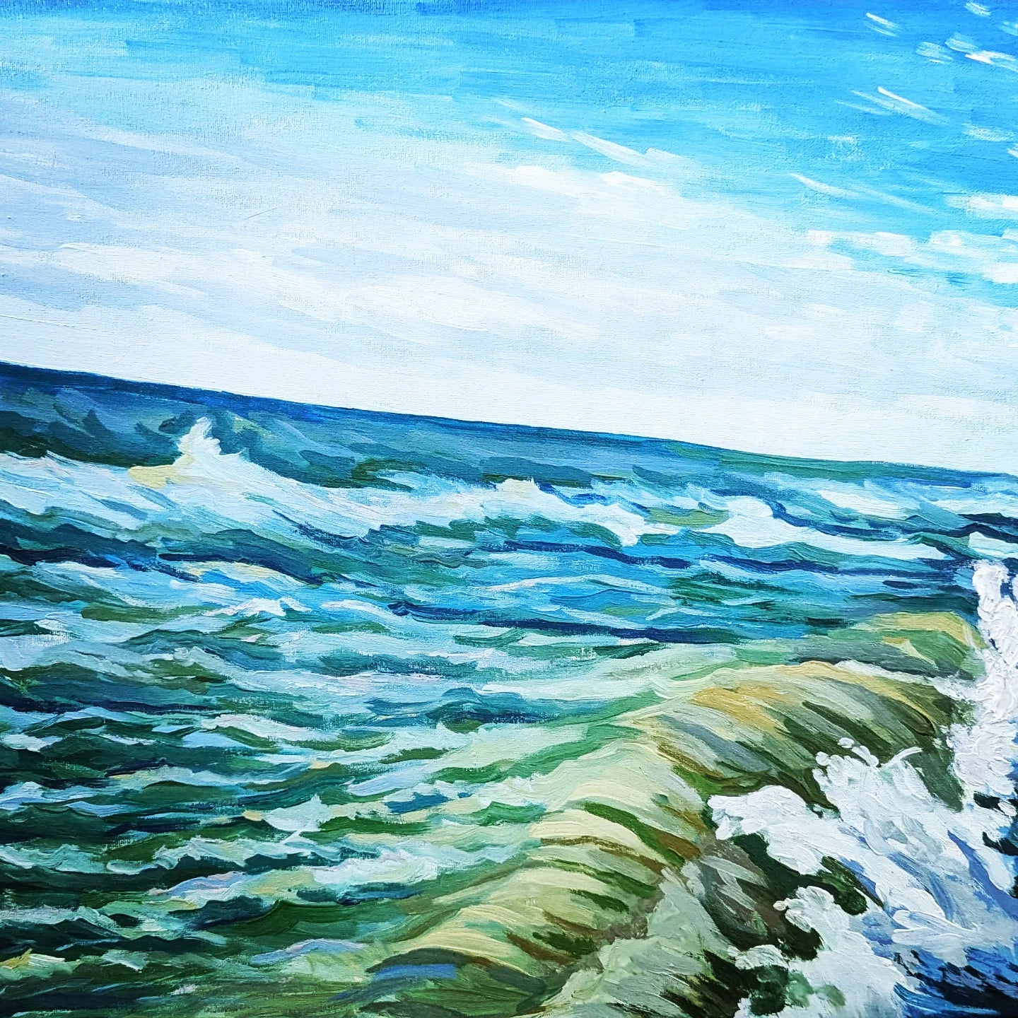 "Storm"Acrylic painting