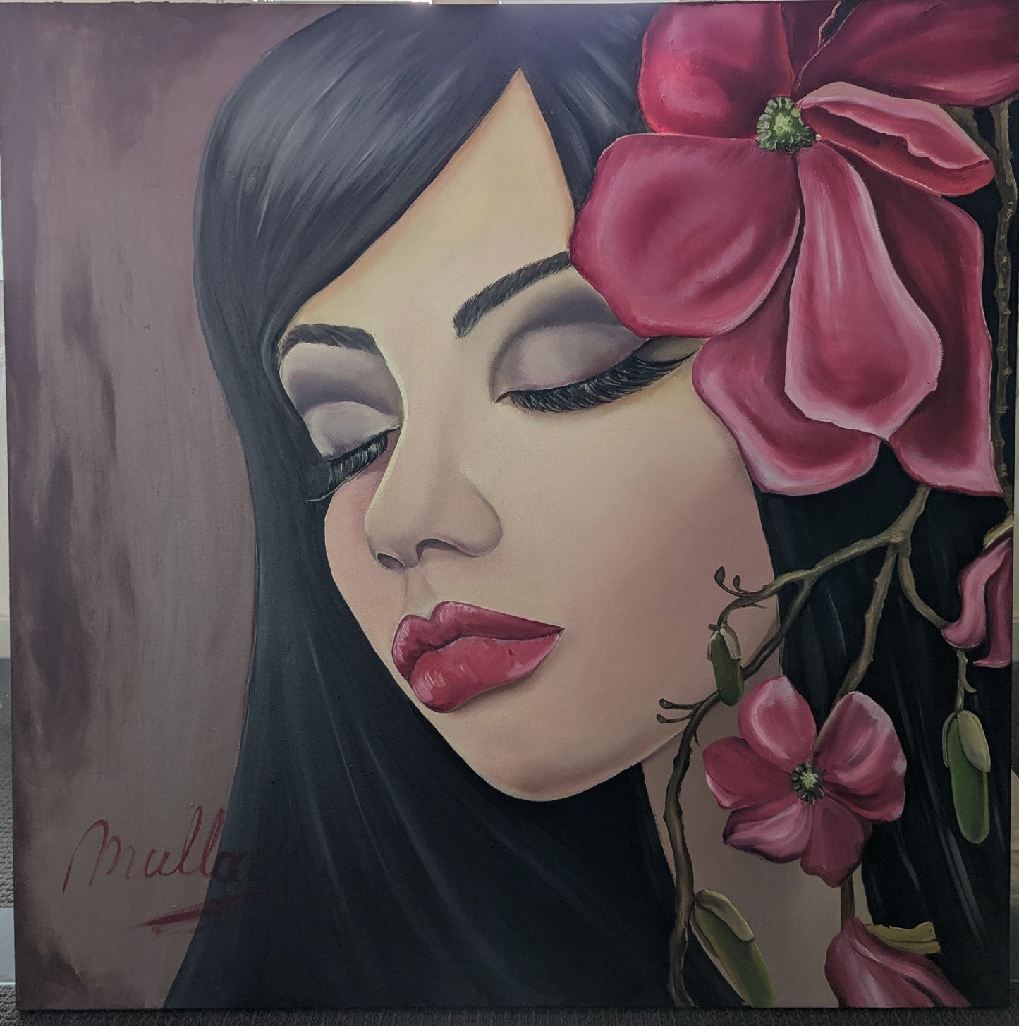 "Deep thoughts"oil on canvas (portrait)
