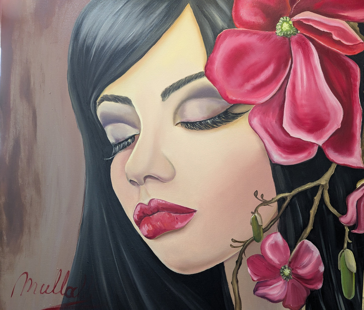 "Deep thoughts"oil on canvas (portrait)