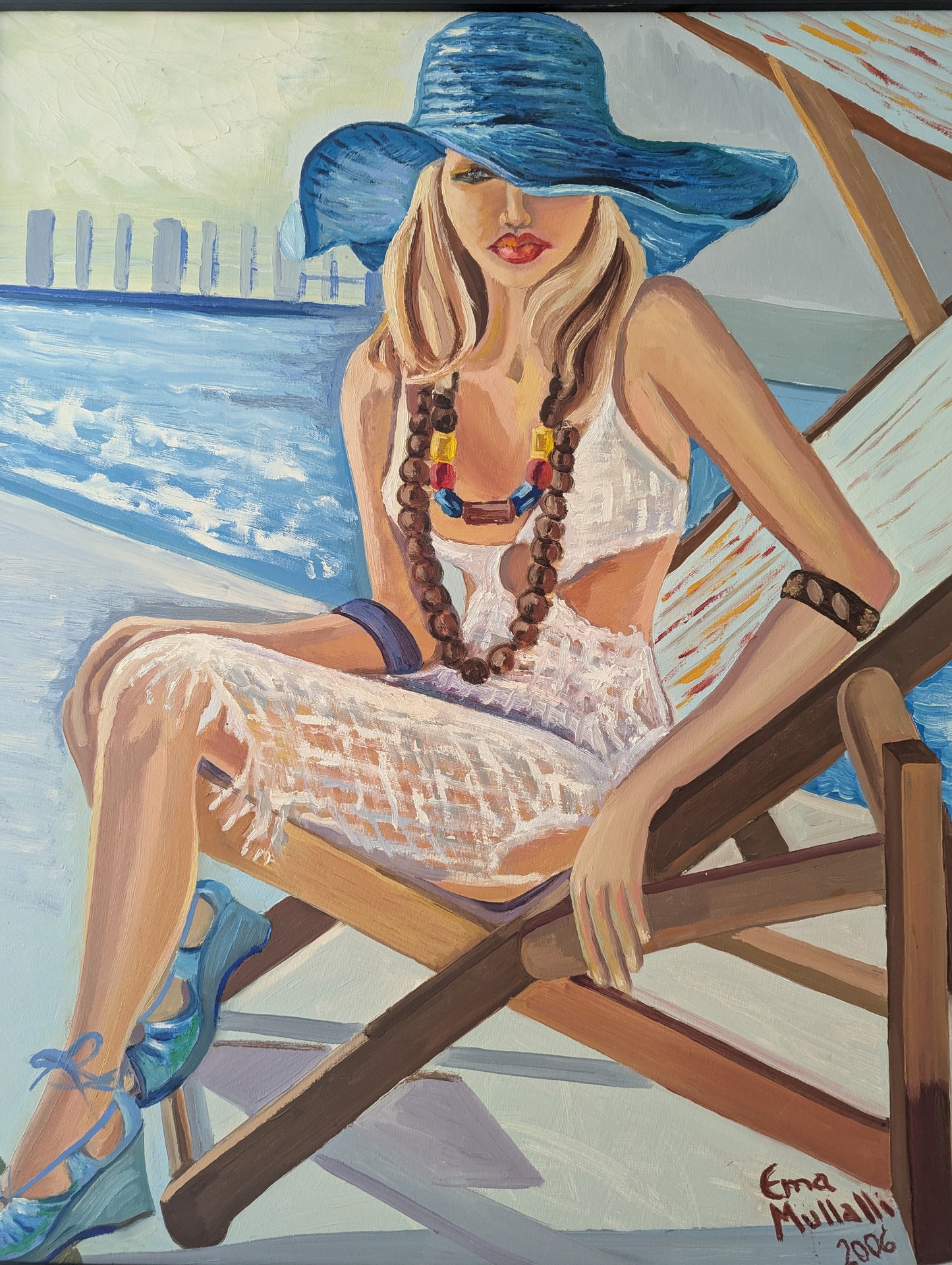 "At the Beach"Oil on Canvas