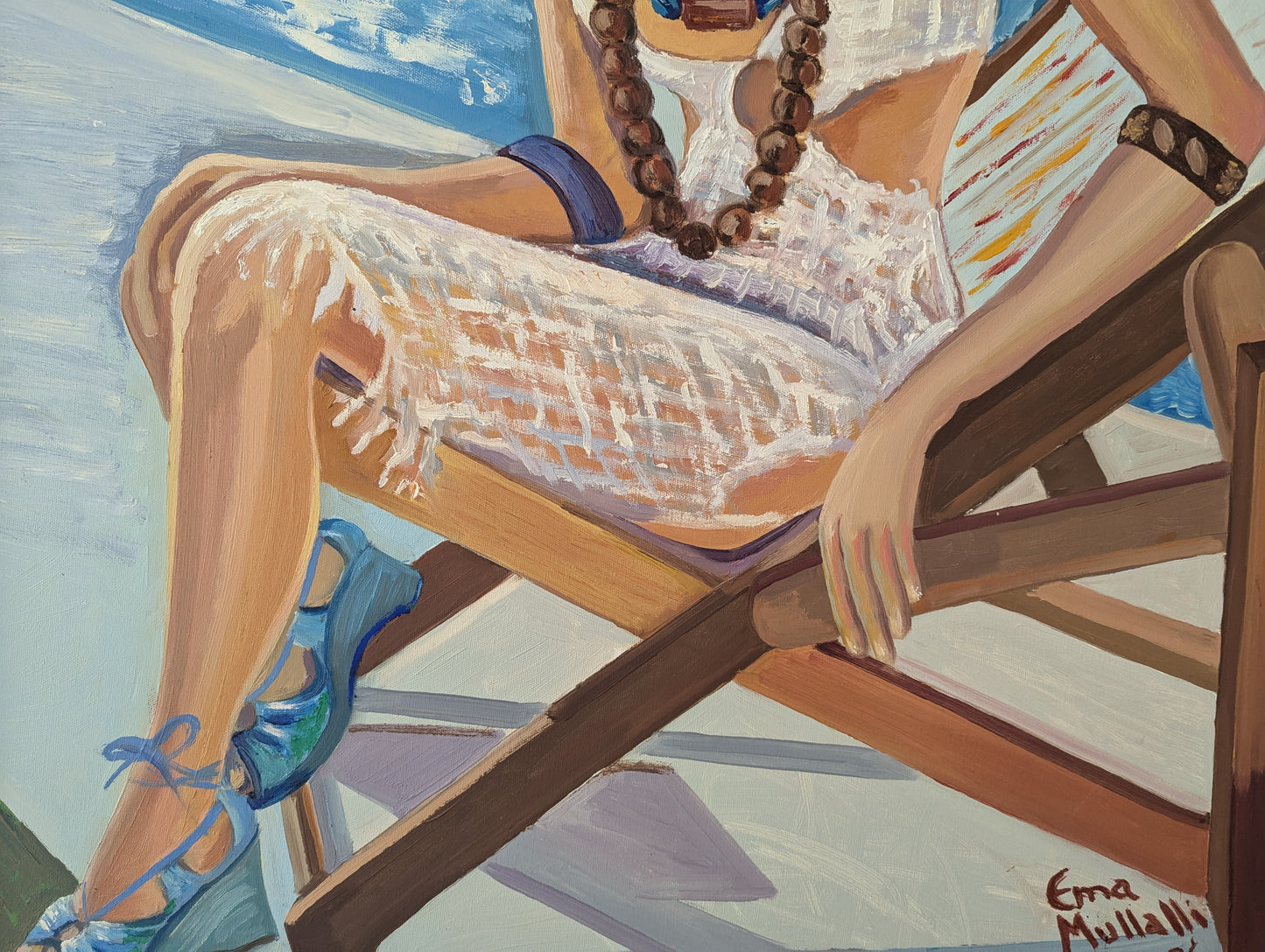"At the Beach"Oil on Canvas